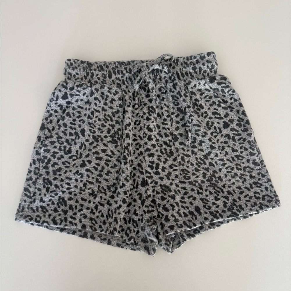 NWT Anthropologie Leopard Print Women's Lounge Comfy Shorts
